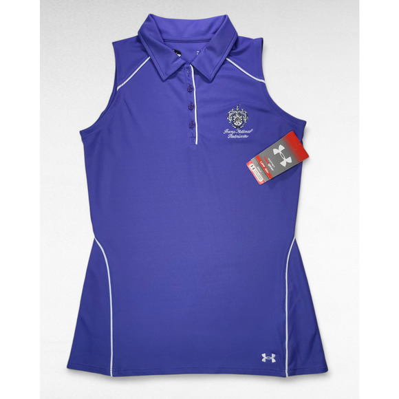 NWT Under Armour Women's Trump National Bedminster Sleeveless Golf Polo Size M - Picture 4 of 6